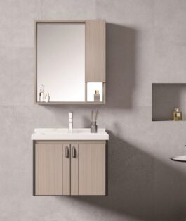Modern Vanity Set with Mirror Cabinet.