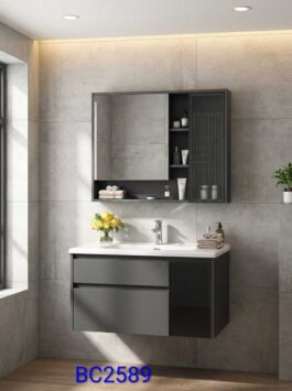 Modern Bathroom Vanity Cabinet with Mirror- 2589