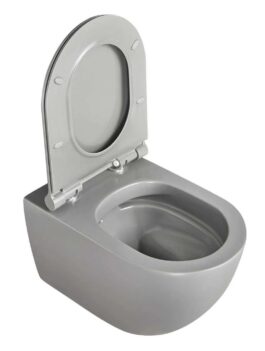 Matte Grey Wall Hung Toilet