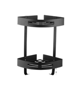 Double Corner Shelf - Matte Black