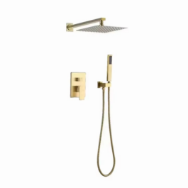 Elegant Gold/brass Concealed Shower